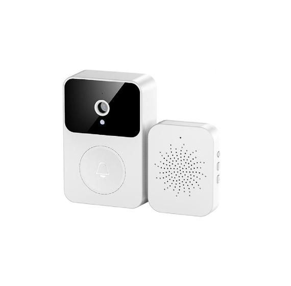 Imagem de Campainha Com Câmera Wifi Semfio Inteligente Interfone Áudio