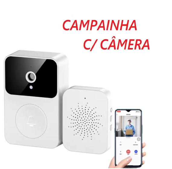 Imagem de Campainha Com Video Porteiro Smart Wifi Atende Pelo Celular