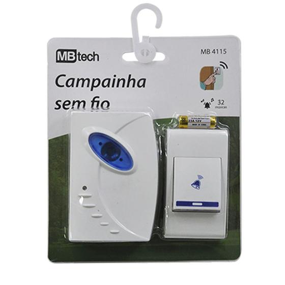 Imagem de Campainha De Tomada Sem Fio (wireless) 36 Toques - Mb54374