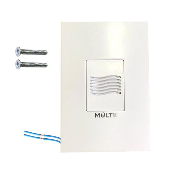 Imagem de Campainha Grilo Cigarra Residencial Comercial Slim com Fio Embutir 4x2 Bivolt