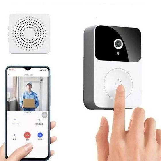 Imagem de Campainha Hd Interfone Smart Com Camera E Audio Wifi S/ Fio