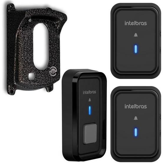 Campainha Intelbras sem fio CIB 101 Para 2 salas e Protetor - Campainha ...