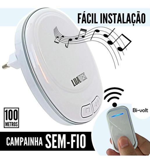 Campainha Para Porta Sem Fio Automática E Auto Recarregável - Luatek ...