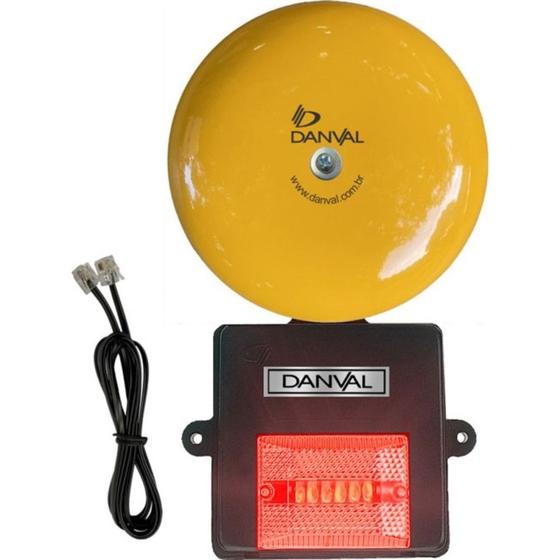 Imagem de Campainha Para Telefone Danval Com Led Profissional 6'' Bivolt Cf10.4