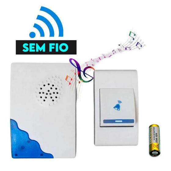 Imagem de Campainha S/Fio 32 Toques Wireless Longo Alcance ul