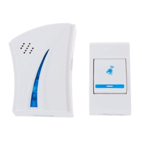 Imagem de Campainha Sem Fio 32 Toques Ding Dong Bivolt  Branco