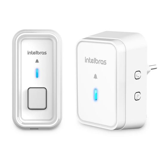 Imagem de Campainha Sem Fio Intelbras Com Bateria Cib 101 Externa