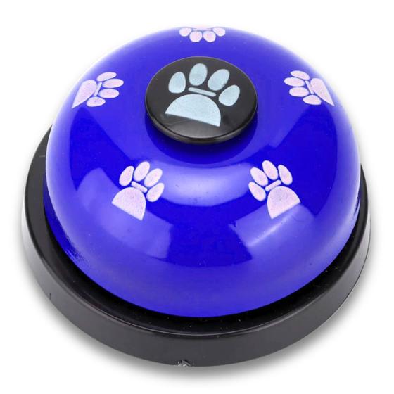 Imagem de Campainha Sino Brinquedo Pet P/ Adestramento De Cães Novo Azul
