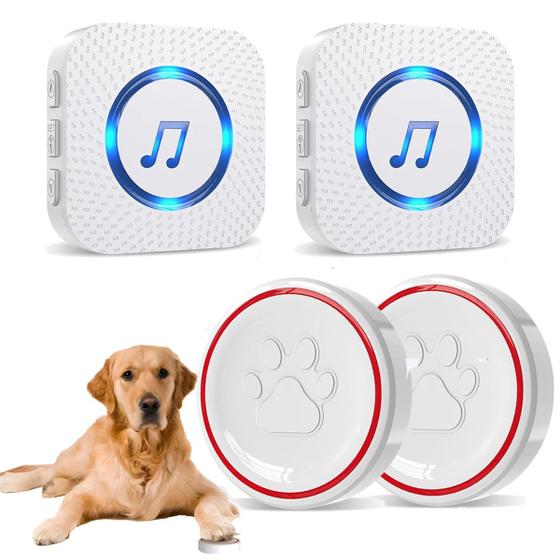 Imagem de Campainhas para cães ChunHee Touch Sensitive Wireless com 55 anéis