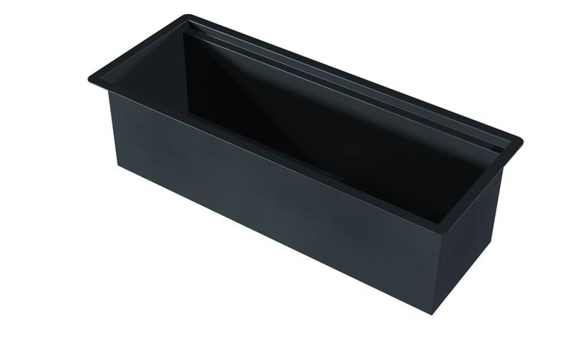 Imagem de Canal organizador xteel alfa black preto 1076mm 1076x190x140 cau 1076 blk