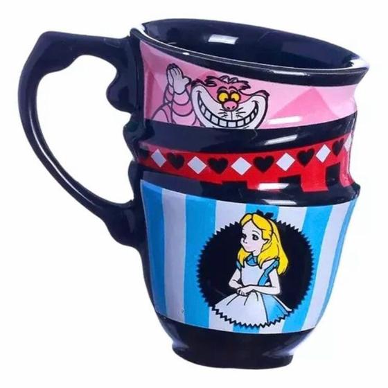 Imagem de Caneca 250ml Trio Hora do Chá Alice No País das Maravilhas