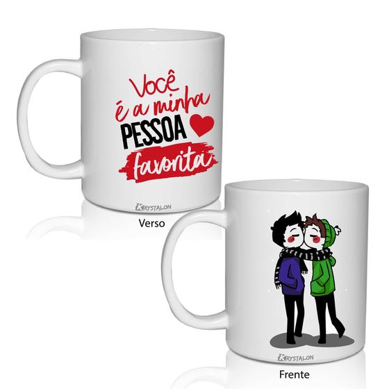 Imagem de Caneca 300 Ml Policarbonato Namorados Casal Lgbt