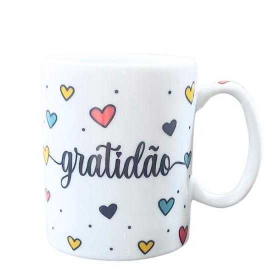 Imagem de Caneca 300ml - GRATIDÃO - Porcelana Decorada