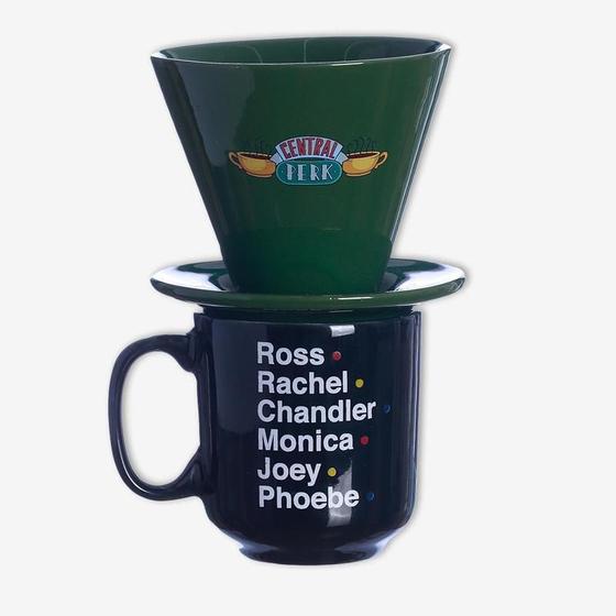 Imagem de Caneca 300Ml + Suporte Coador de Café Friends Central Perk