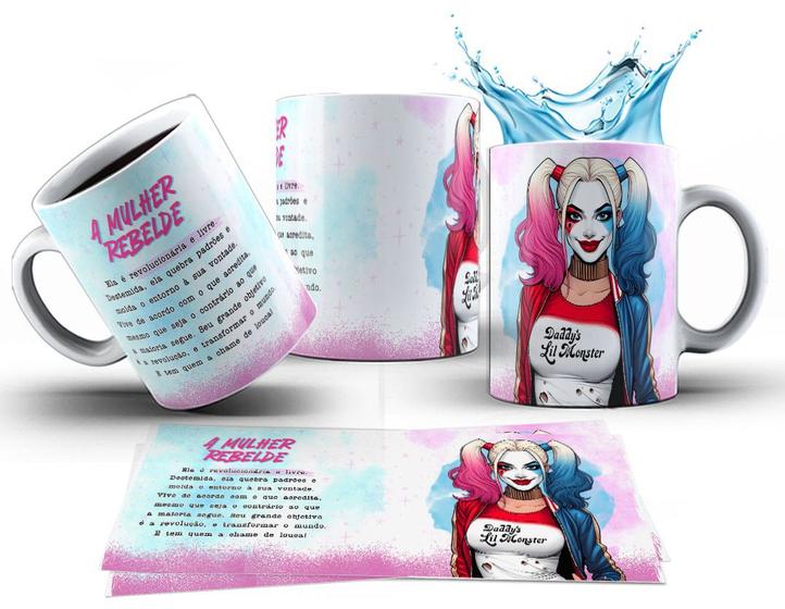 Imagem de Caneca 325ml Alerquina Harley Quinn Dia Das Mulheres