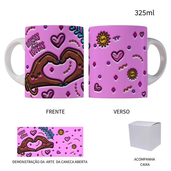 Imagem de Caneca 325ml Amigas e Loucas Rosa