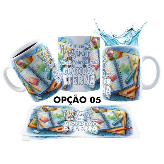 Imagem de Caneca 325ml Aquarela Dia Dos Professores Obrigada