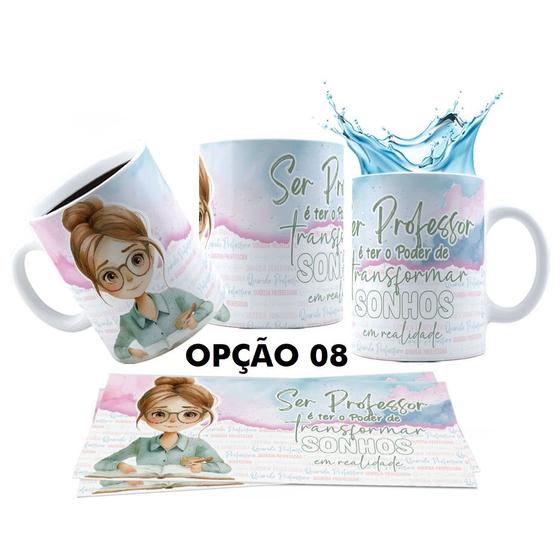 Imagem de Caneca 325ml Aquarela Dia Dos Professores Obrigada