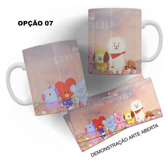 Imagem de Caneca 325ml BTS BT21 K-pop Army Mascotes