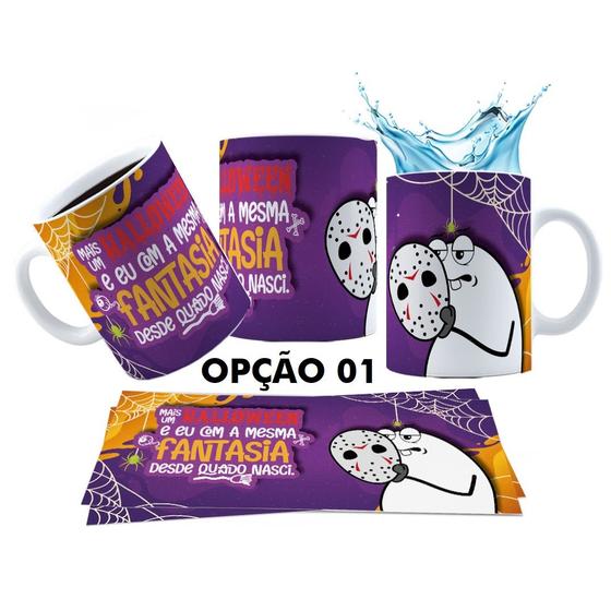 Imagem de Caneca 325ml Dia das Bruxas Halloween Café Ou Travessuras