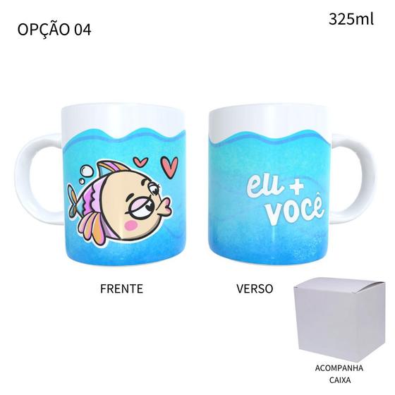 Imagem de Caneca 325ml Dia Dos Namorados Peixinho Eu + Você