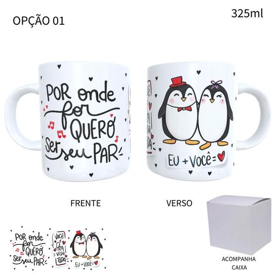 Imagem de Caneca 325ml Dia Dos Namorados Pinguim - Você É Meu Par