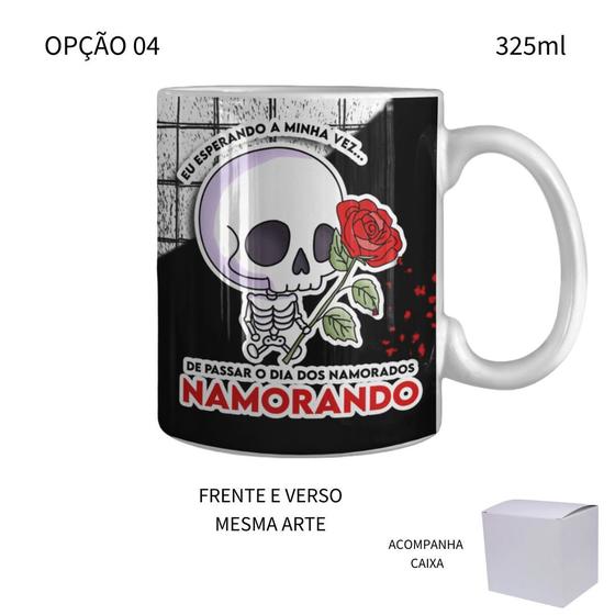 Imagem de Caneca 325ml Dia Dos Namorados Rock Lovers Caveira