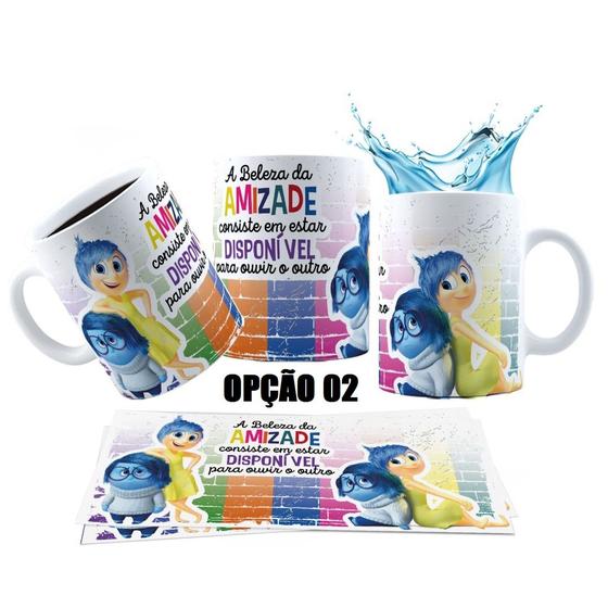 Imagem de Caneca 325ml Divertidamente 2 Amizades Amigos Tristeza