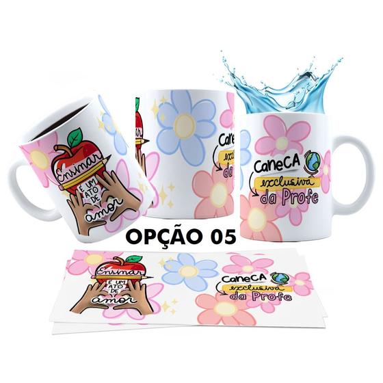 Imagem de Caneca 325ml Feliz Dia dos professores Nota 10 Melhor Prof