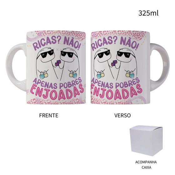 Imagem de Caneca 325ml Flork Amigas Ricas Não! Apenas Pobres Enjoadas