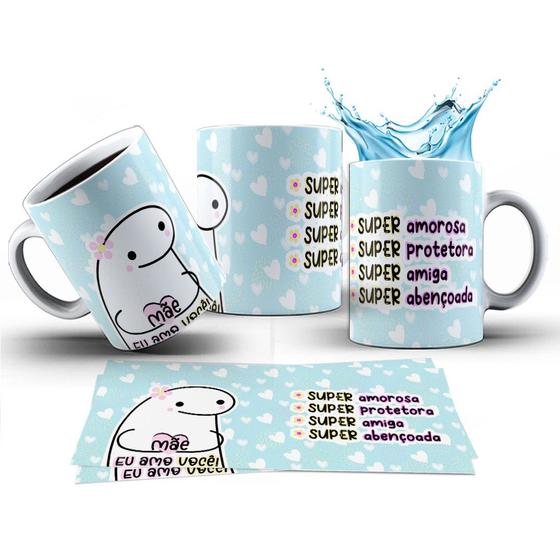 Imagem de Caneca 325ml Flork Dia das Mães Super Mãe Amorosa Protetora