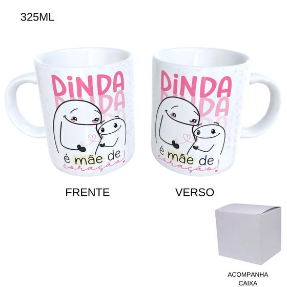 Imagem de Caneca 325ml Flork - Dinda É Mãe De Coração! Com caixa