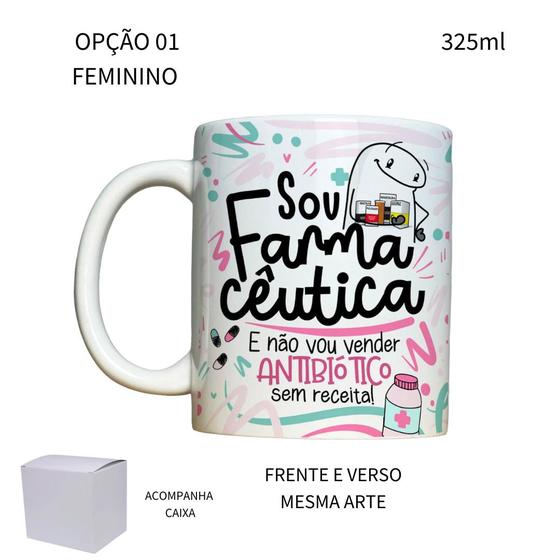 Imagem de Caneca 325ml Flork Farmácia Farmacêutico Farmacêutica