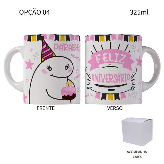 Imagem de Caneca 325ML Flork Feliz Aniversário Parabéns