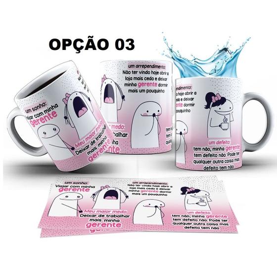 Imagem de Caneca 325ml Flork Gerente Um sonho: Viajar com meu gerente