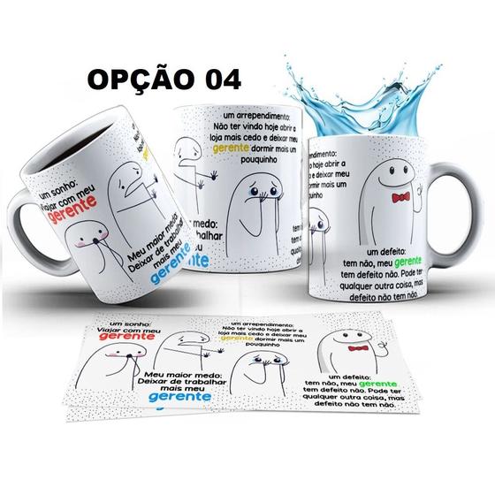 Imagem de Caneca 325ml Flork Gerente Um sonho: Viajar com meu gerente