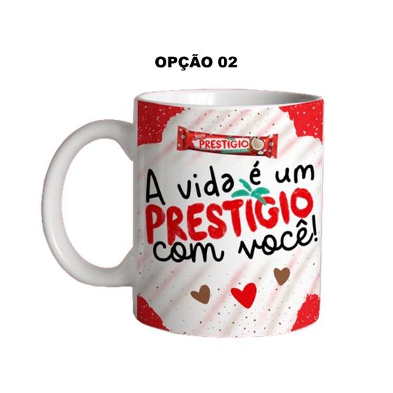 Imagem de Caneca 325ml Flork Páscoa A vida é um prestígio com você!