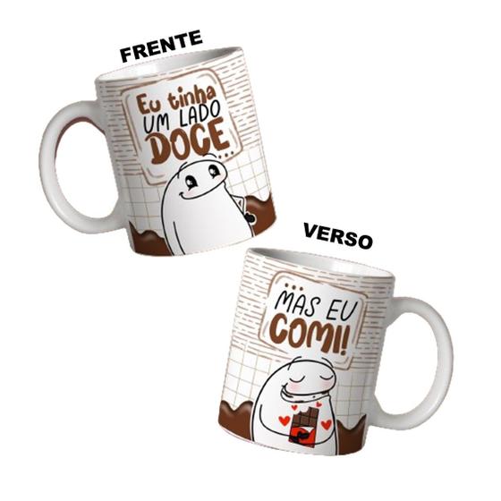 Imagem de Caneca 325ml Flork Páscoa Eu tinha um lado doce, mas eu comi