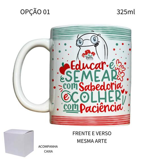 Imagem de Caneca 325ml Flork Professor Educar é semear com sabedoria