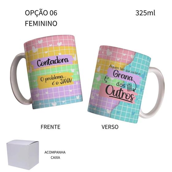 Imagem de Caneca 325ml Flork Profissões Contador Contadora