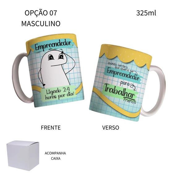 Imagem de Caneca 325ml Flork Profissões Empreendedor Empreendedora