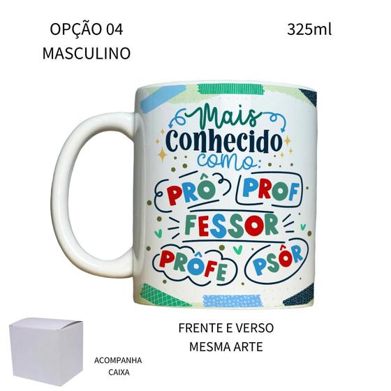 Imagem de Caneca 325ml Flork V2 Professor Mais conhecido como prô prof