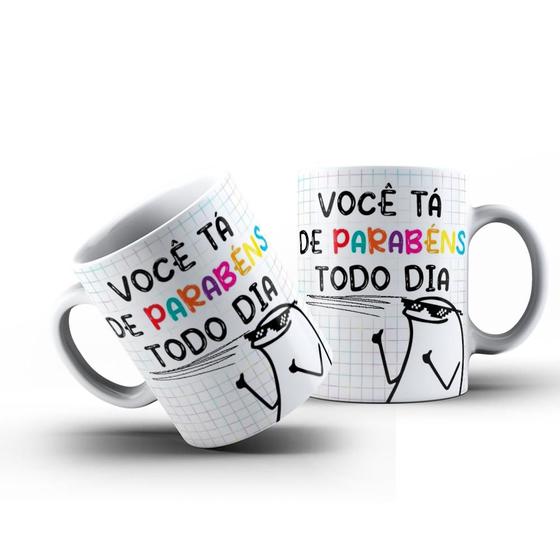 Imagem de Caneca 325ml Flork Você esta de parabéns