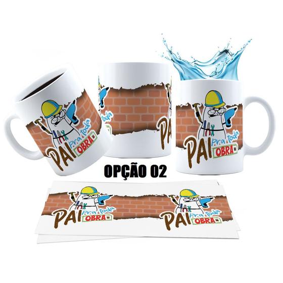 Imagem de Caneca 325ml Pai Pra Toda Obra Presente Dia Dos Pais Flork