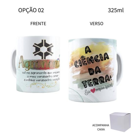 Imagem de Caneca 325ml Profissões Agronomia Agrônomo Agrônoma