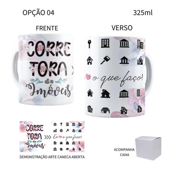 Imagem de Caneca 325ml Profissões Corretor Corretora de Imóveis