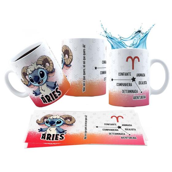 Imagem de Caneca 325ml Stitch Signos