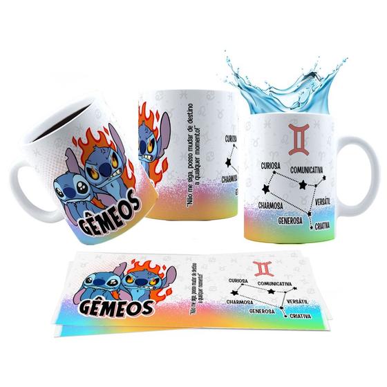 Imagem de Caneca 325ml Stitch Signos