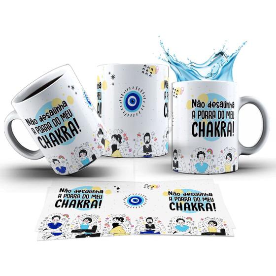 Imagem de Caneca 325ml Stress Não desalinha a porra do meu chakra!