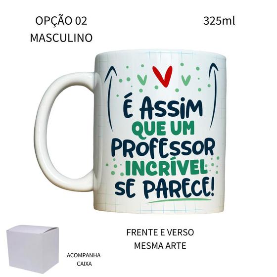 Imagem de Caneca 325ml V2 Professor É assim que um professor incrível